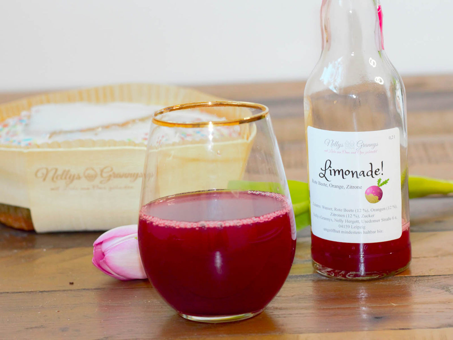 Rote Beete, Orange, Zitrone Limonade von Oma Lydia